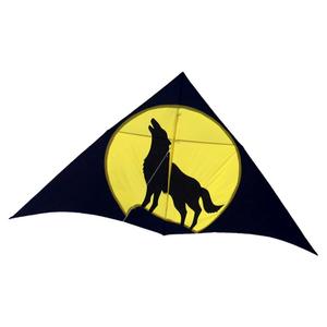 新款风筝潍坊百特碳杆微风伞布狼王风筝大型成人风筝带线轮微风