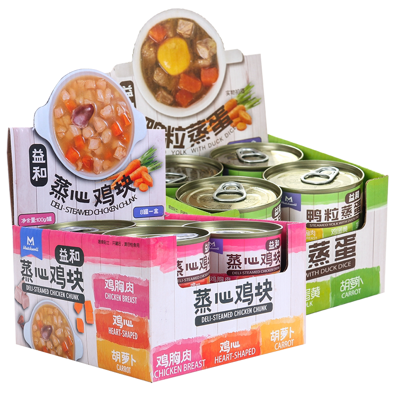 【不吃包退】益和狗罐头蒸心鸡块