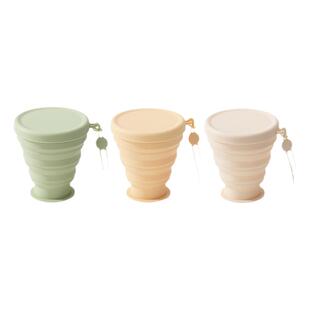 口袋旅行折叠水杯硅胶漱口杯随身便携式压缩户外露营食品级牙杯