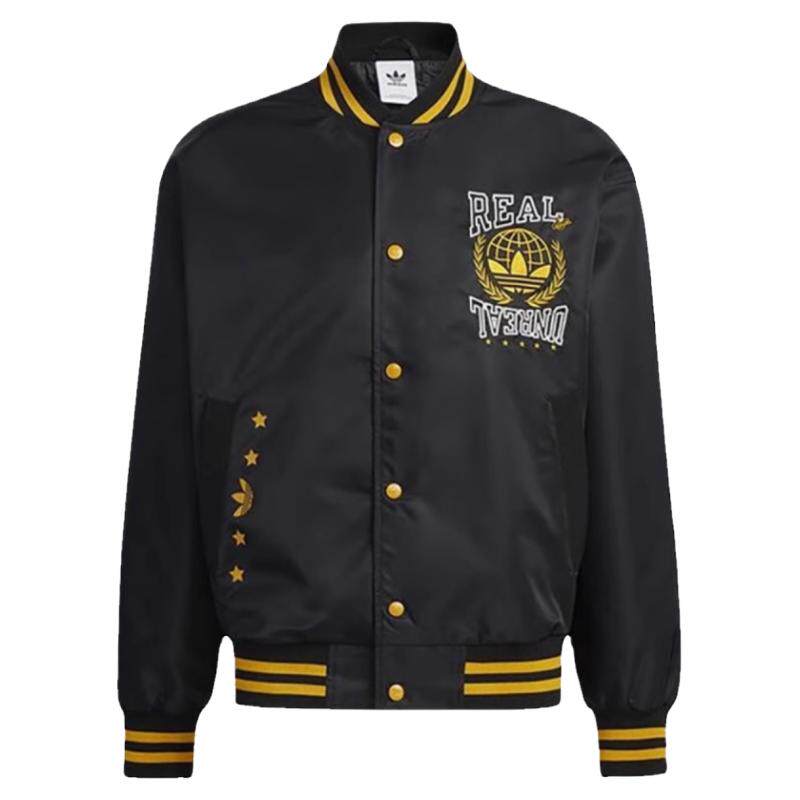 Adidas阿迪达斯 三叶草 男子印花刺绣运动棒球服夹克外套 HY1357