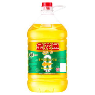金龙鱼色拉油精炼一级大豆油5升L精选大豆食用植物油家用调味煎炸