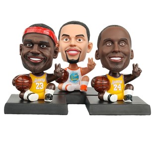 科比摇头公仔詹姆斯库里欧文杜兰特人物篮球明星手办玩偶生日礼物
