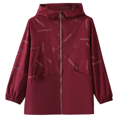 胖妈妈200斤洋气风衣外套