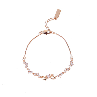 在逃公主蝴蝶结手链女款2025新款轻奢小众精致爆闪千金感手串女款