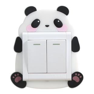 开关边框套夜光装饰墙贴插座遮挡卡通双开装饰简约保护套简约现代