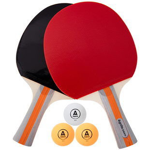 得力安格耐特乒乓球拍双拍儿童小学生用初学者专业级球拍套装