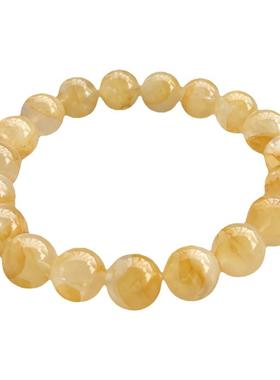 巴西黄胶花手串水晶饰品