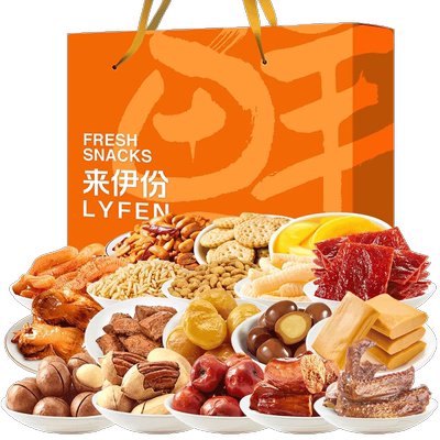 来伊份吉祥件套公司过年自用礼盒