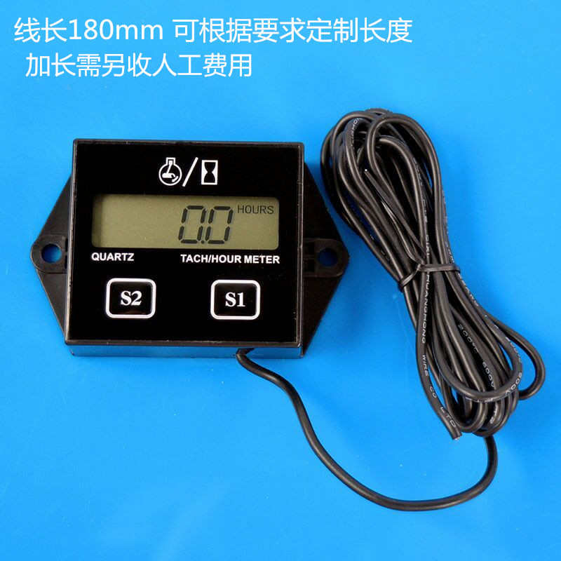 越野摩托车转速表计时器数显两冲程四冲程防水感应式发动机转速表