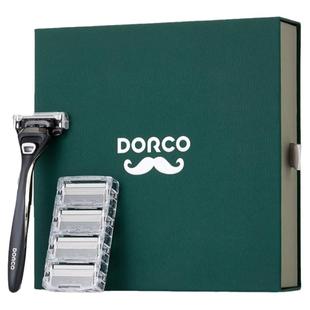DORCO/多乐可韩国进口刀片5+1层手动剃须刀刮胡刀架 剃须刀礼盒T8