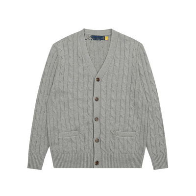 RL高级老钱风小马刺绣开衫毛衣