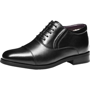 3515强人正品男鞋冬季加绒保暖羊毛棉鞋休闲防寒商务正装高帮皮鞋