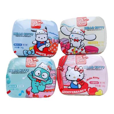瑞欧Rio三丽鸥hello kitty联名无糖薄荷糖小铁盒丑鱼玉桂狗帕恰狗