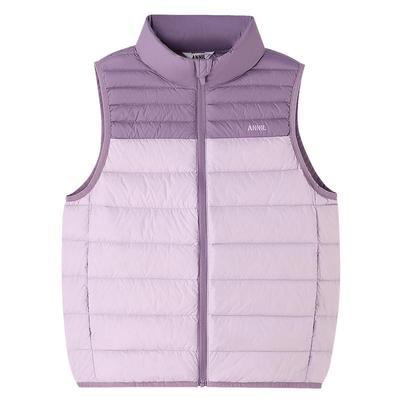 【三防保暖】安奈儿童装男童女童短款羽绒马甲2025冬新款轻薄马夹