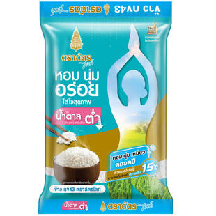 泰国低糖纯茉莉香米RD43健康米皇族金辉珂禾43米香软新鲜直邮正品