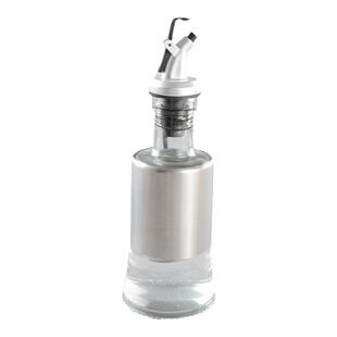 玻璃醋瓶油瓶调味瓶餐厅面馆调料瓶密封不锈钢麻椒油瓶防漏酱油瓶