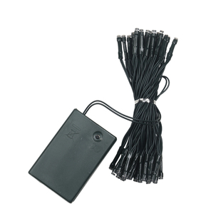 迷饰 圣诞节圣诞树装饰品鞭炮灯隐藏铜线灯暖光LED灯氛围场景布置