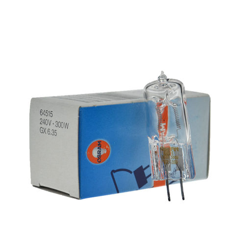 欧司朗OSRAM 64515 230V300W GX6.35舞台摄影造型光源闪光黄灯泡