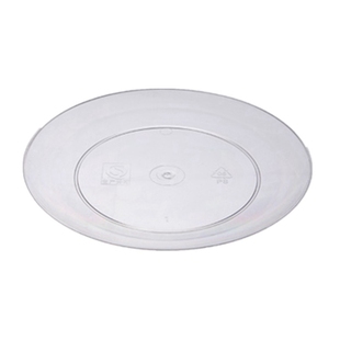 加厚一次性硬质航空水晶大碟水果盘塑料红色结婚喜庆酒席家用盘子