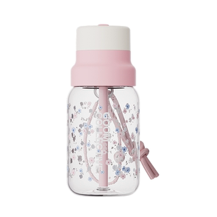 GOOM花语系列2026新款女高颜值吸管咖啡塑料水杯子泡茶外出便携