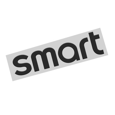 smart精灵#1#3#5车标字母贴黑色