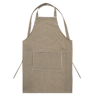 简约围裙家用绿色厨房防水防油飞溅日式成人做饭罩衣工作服咖啡店