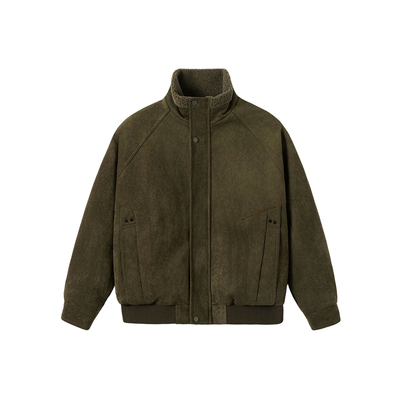 追素TS立领皮毛一体加厚夹克保暖