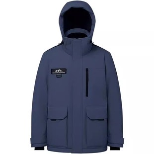 波司登极寒羽绒服男士中长款加厚防风工装90鹅绒男装保暖黑色外套