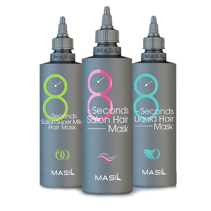 MASIL玛丝兰8秒发膜柔顺修护八秒改善干枯毛躁超好用小瓶护发素