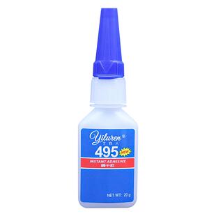 495强力瞬干胶水401 406万能502粘接金属木材塑料玩具480橡胶皮革玻璃陶瓷美甲补鞋专用胶水正品牢固手工饰品