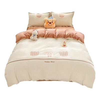 维科家纺四件套水晶绒保暖