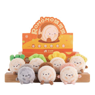 绒馍馍肉夹馍盲盒冰箱贴陕西西安文创旅游纪念品可爱毛绒包包挂件