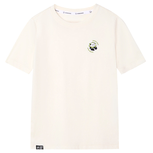 熊猫速干t恤短袖女款2026新款夏莱赛尔冰感透气显瘦休闲短款上衣