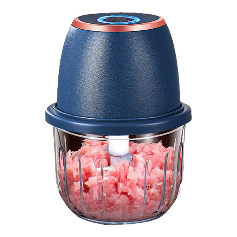 蒜末神器绞肉机辣椒家用捣蒜蘸料搅拌神器小型带盖厨房料理机一体