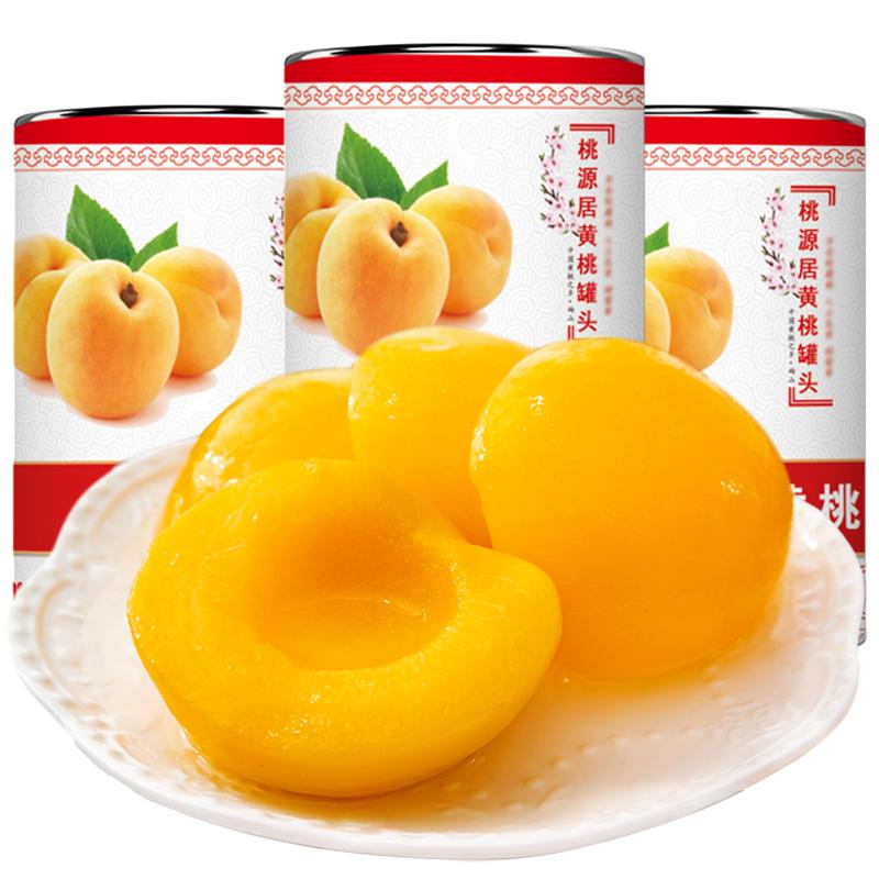 砀山黄桃罐头新鲜水果罐头零食