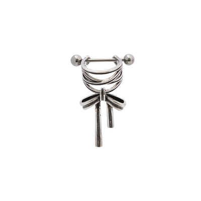 心美眼原创芭蕾舞鞋钛合金耳钉