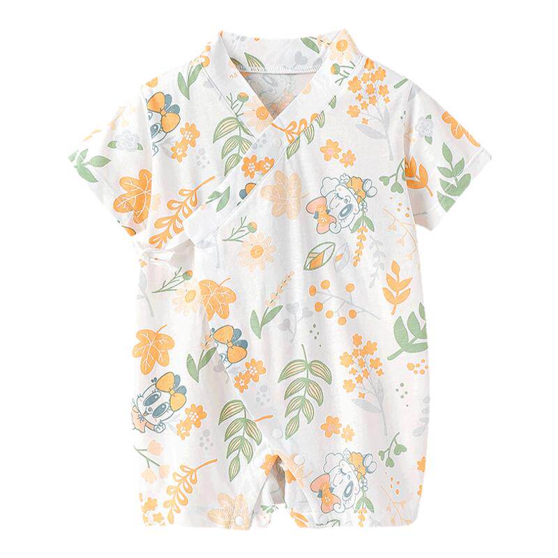 巴布豆婴儿衣服夏季连体衣新生