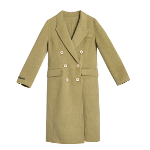 ■私服自制■双面手工羊绒大衣女新款混纺骆马绒外套中长款保暖