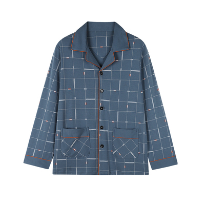 单衣男士家居服上衣中年家居服