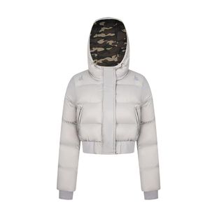 辣到中暑冬季肯豆同款美式辣妹连帽短款棉服保暖面包服加厚外套