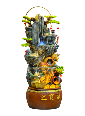 假山石头造景生财流水成品摆件