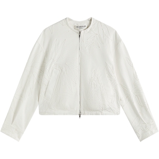 EXCEPTION例外女装2026春季新品中式盘绳绣花工艺落肩版型短外套