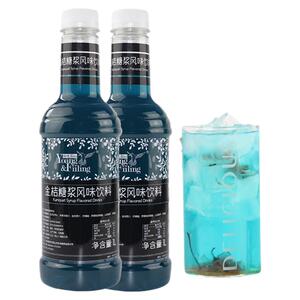 鲜活蓝柑糖浆1l金桔风味饮料奶茶