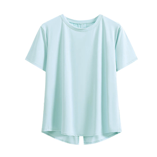 高级感宽松运动罩衫女瑜伽服上衣显瘦跑步速干短袖t恤健身服夏季