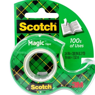 3M思高810隐形胶带切割器105#104#隐形文具胶带磨砂透明复印无痕表面书写轻松转印免抄题错题胶带粘字粘题