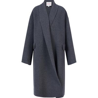 双面呢大衣外套雅莹美利奴羊毛