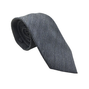 复古提花真丝羊毛千鸟格男士 领带 休闲商务正装休闲桑蚕丝领带