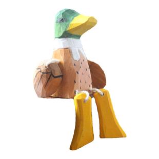 Chumfun 绿头鸭摆件吊脚小动物可爱家居装饰摆件礼品送朋友礼物