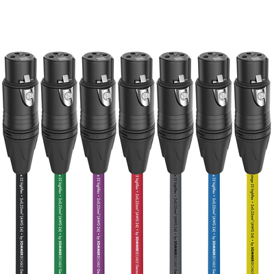 德国sommer卡农话筒平衡线镀金头