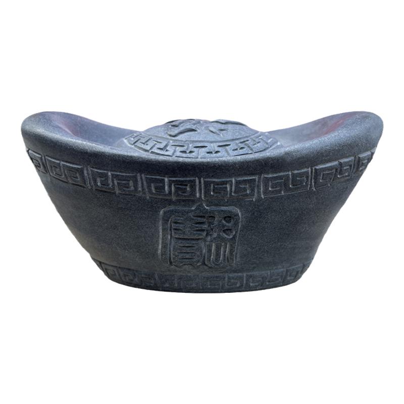 石雕天然青石元宝摆件开业礼品